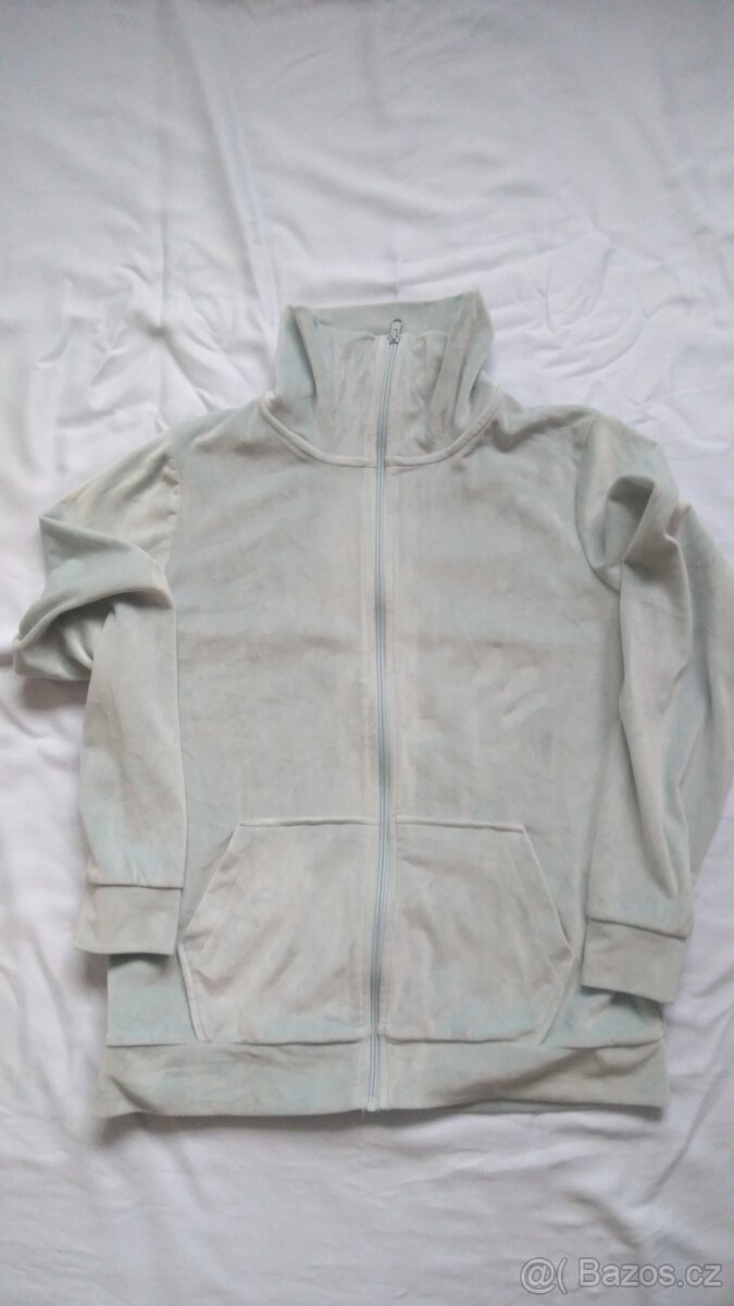 Mikina dámská světle zelená fleece vel. M