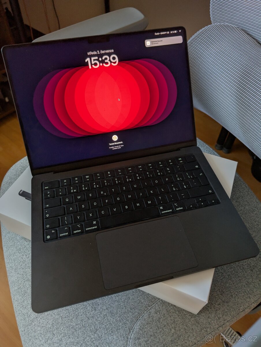 MacBook Pro 14" M4 CZ 2024 Vesmírně černý, s Nanotexturou