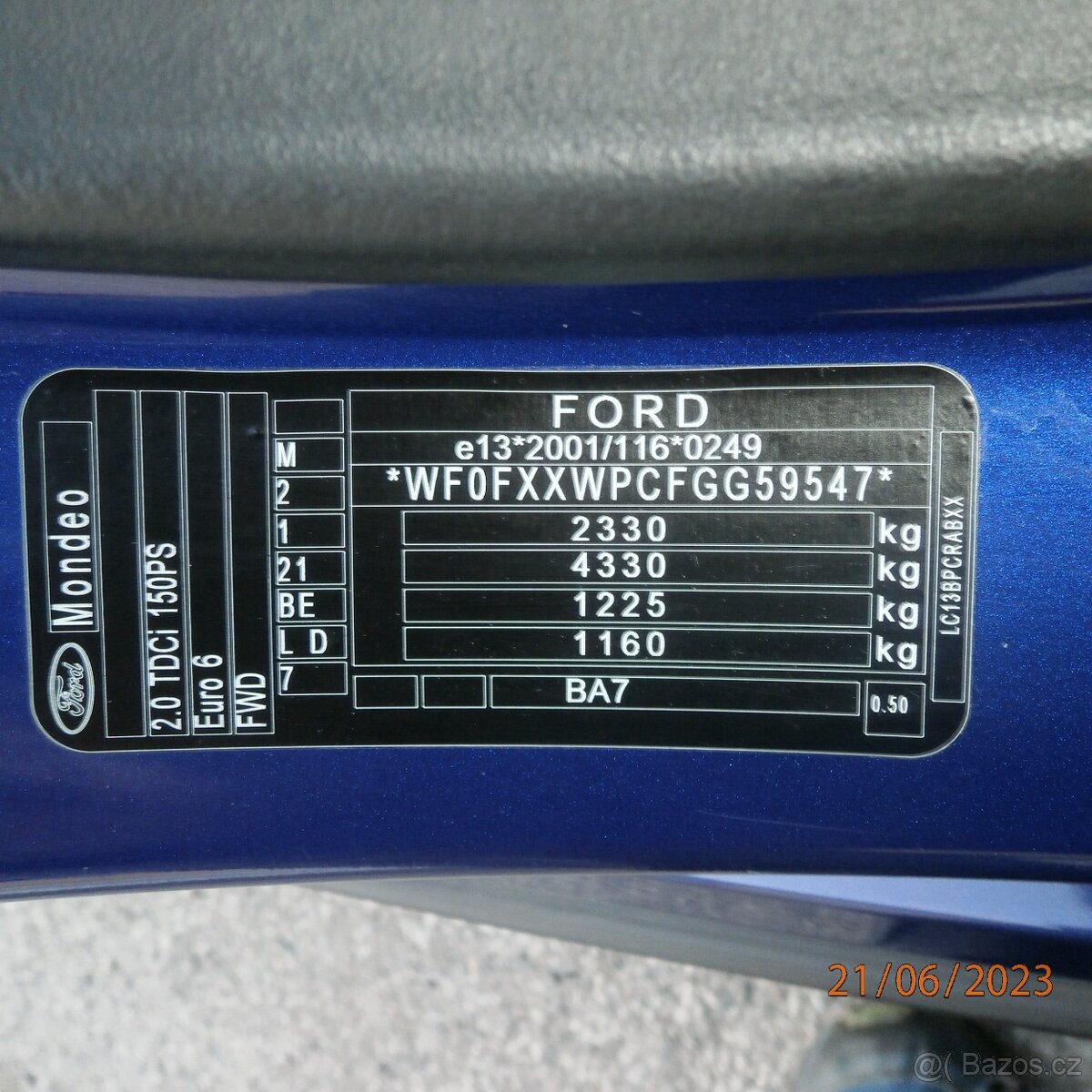 prodám Ford MondeoTDCI 2.0110KW     W  2016 automat nafta