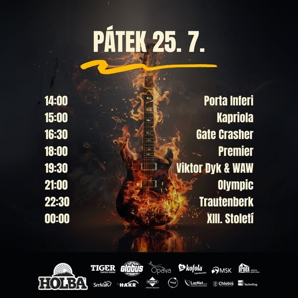 Prodám 2 celofestivalové vstupenky na Holba Rock na grilu