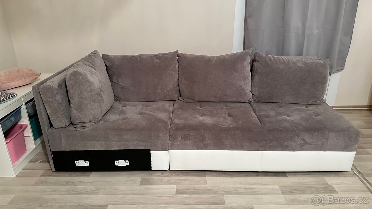 Sedačka bez úložného prostoru