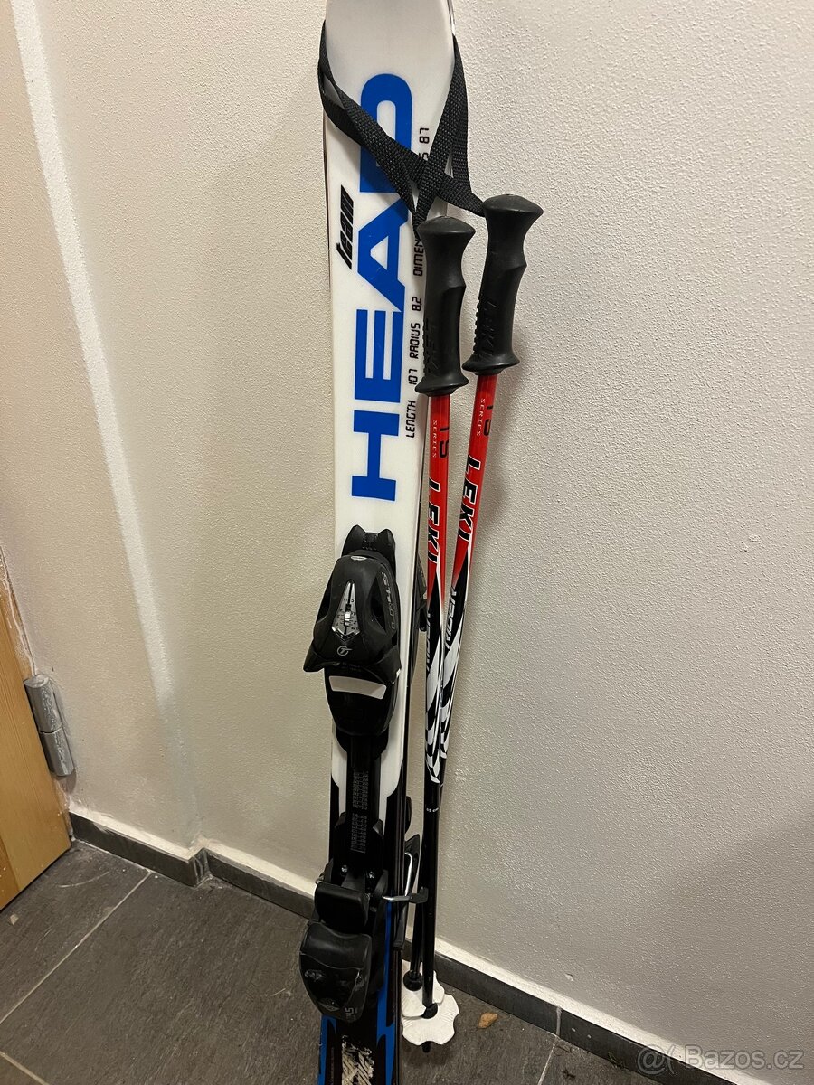 Dětské lyže Head s hůlkami Leki