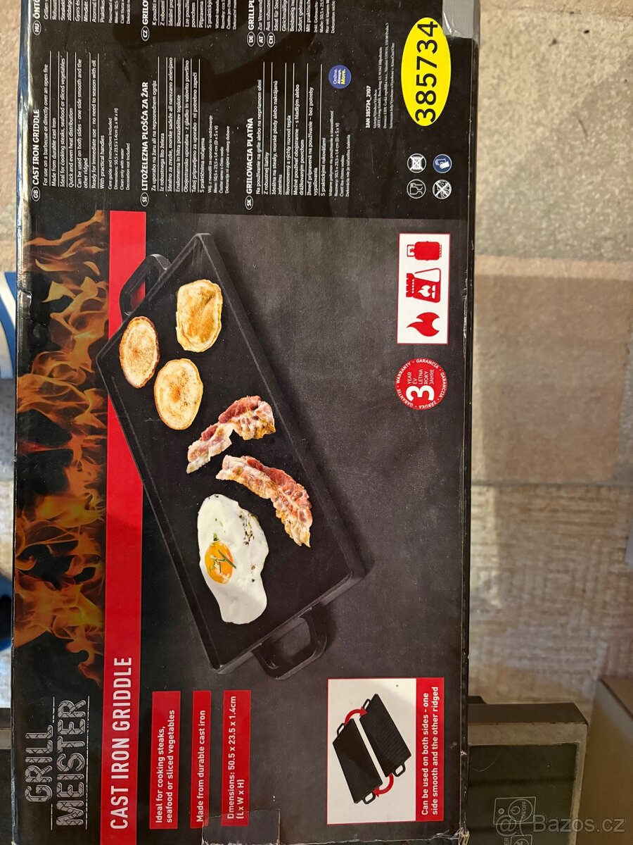 Litonova grilovaci deska z lidlu