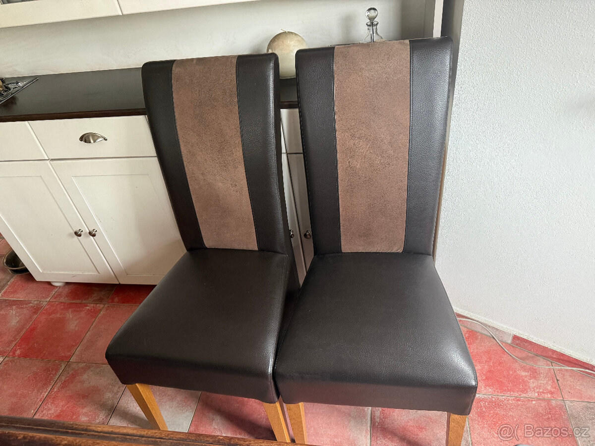 Jídelní židle Vintage vysoká moderní - 2 kusy