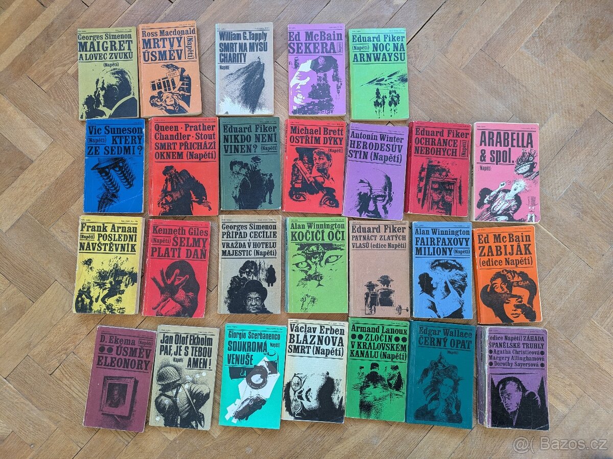 Edice Napětí – 26 knih, různé tituly, dobrý stav