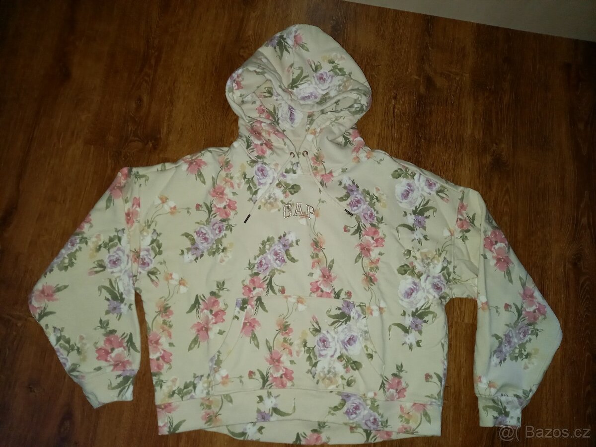 Nová mikina s květy zn.Gap