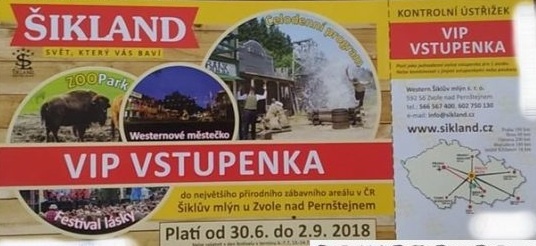 Šikland VIP vstupenka 3ks