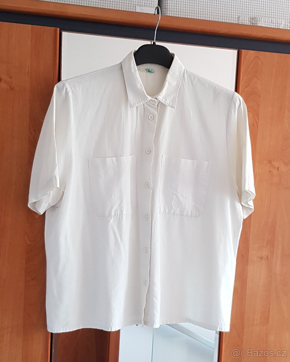 Bílá halenka – krátký rukáv