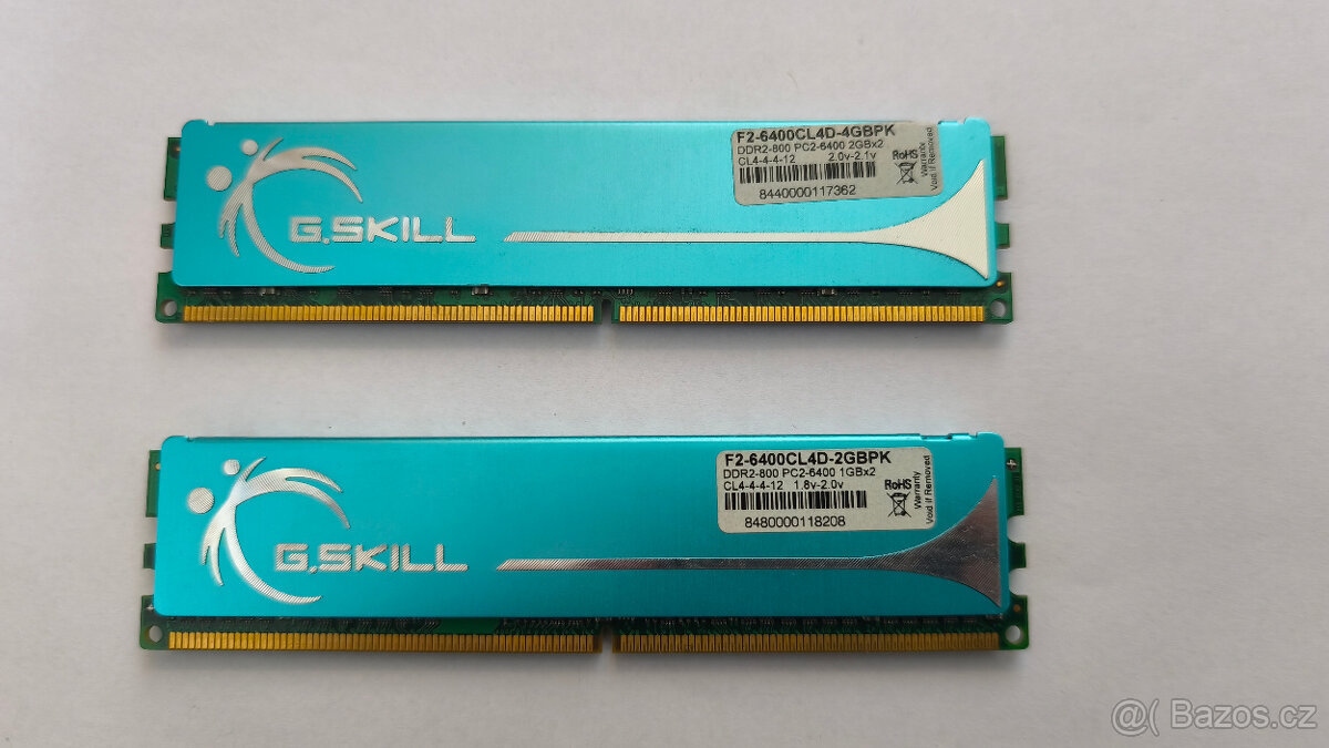 G.SKILL 4GB (2×2GB) DDR2 800MHz PC2-6400 CL4