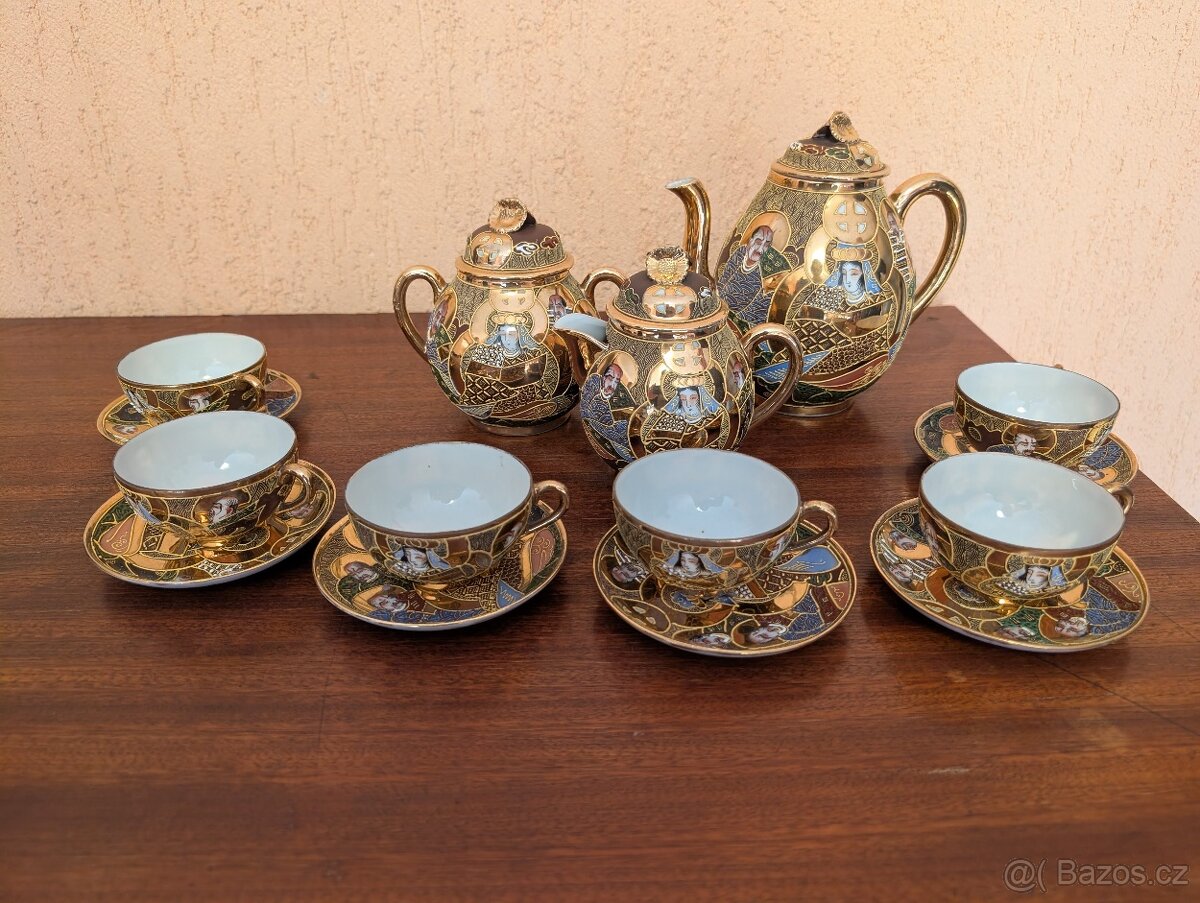 Japonská porcelánová čajová souprava
