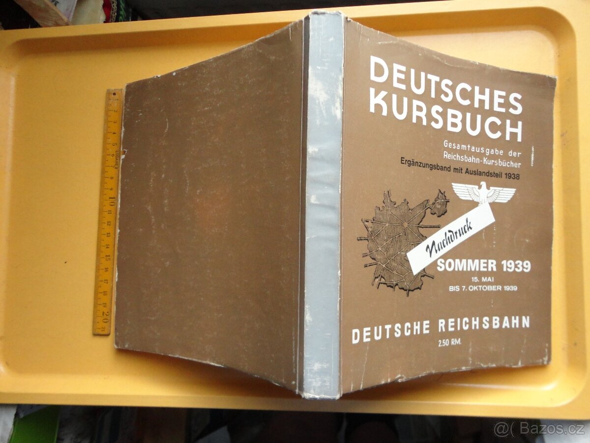 DR KURSBUCH 1939,německý jízdní řád