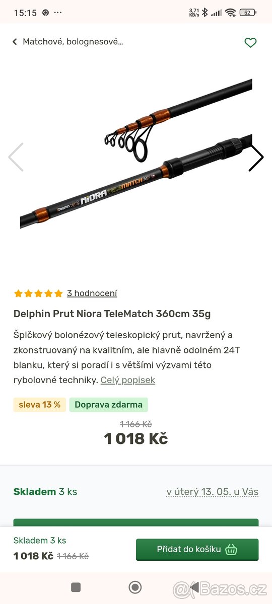 Prut 360cm