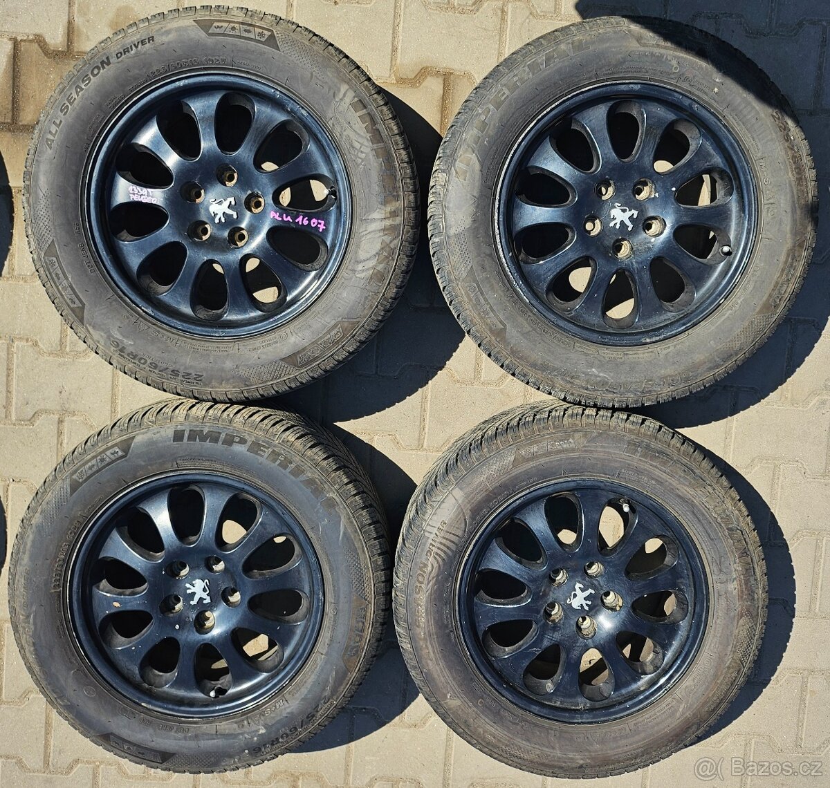 Prodám ALU kola Peugeot č. 1607
