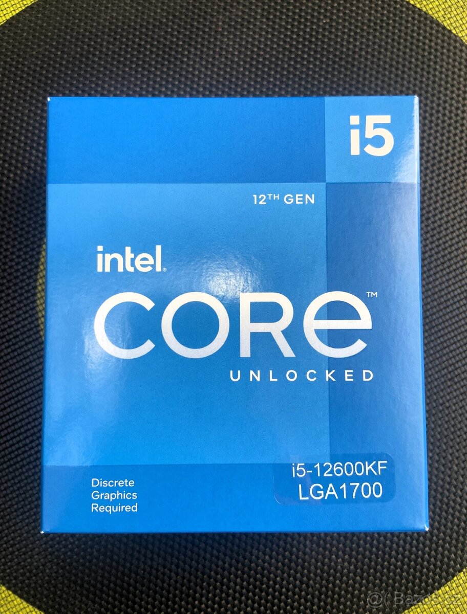 Intel Core i5-12600KF NOVÝ, záruka 3roky, TOP herní procesor