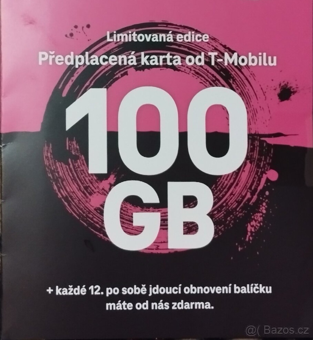 SIM karta 100 GB od T-MOBILE...