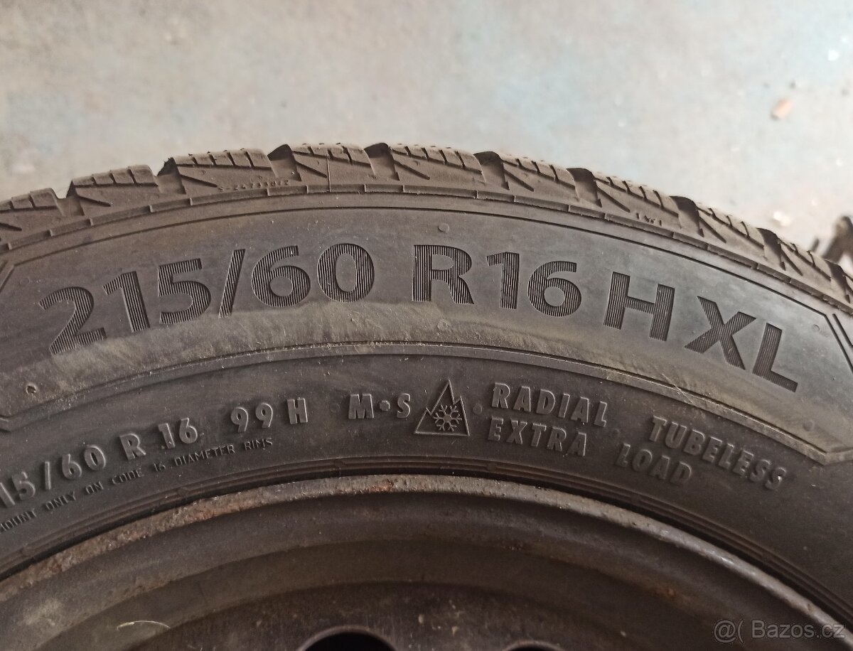 Kola 16" 5x98 se zimním pneu Barum polaris