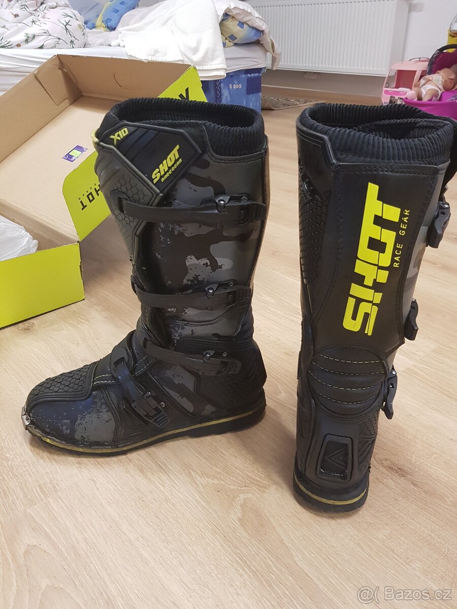 motokrosové boty vel 10