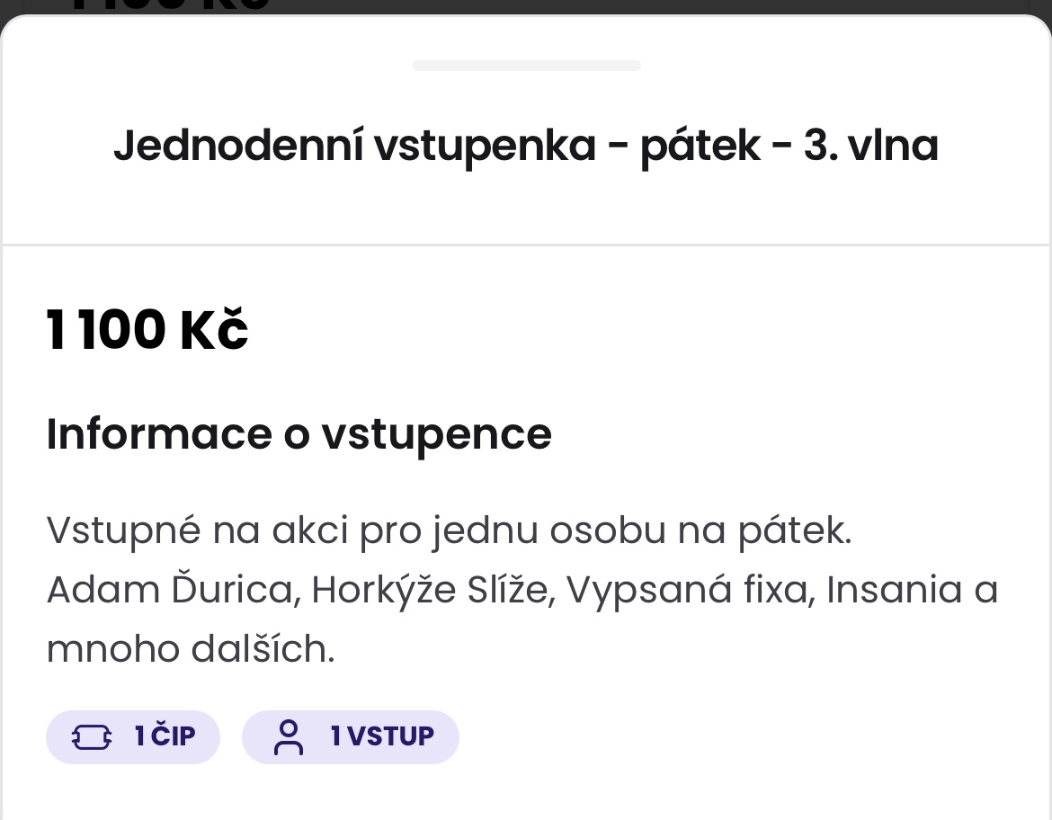 Štěrkovna open music 2025 JEDNODENNÍ VSTUPENKA