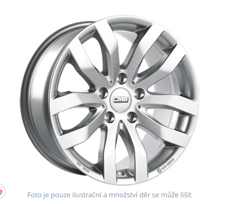 Prodám DUSTER II disk CMS C22 silver, rozměr 6.5J R16 ET50