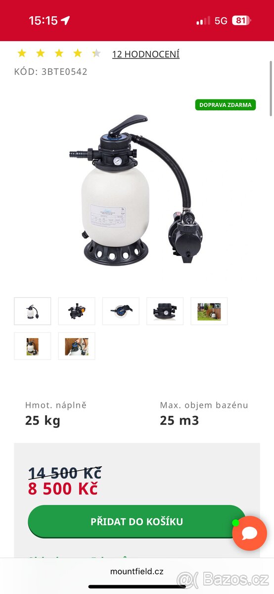Bazén MARIMEX FLORIDA+ písková filtrace NOVÉ