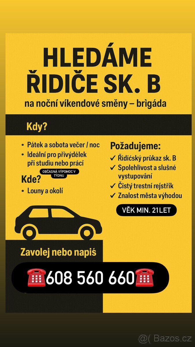 Řidič sk. B