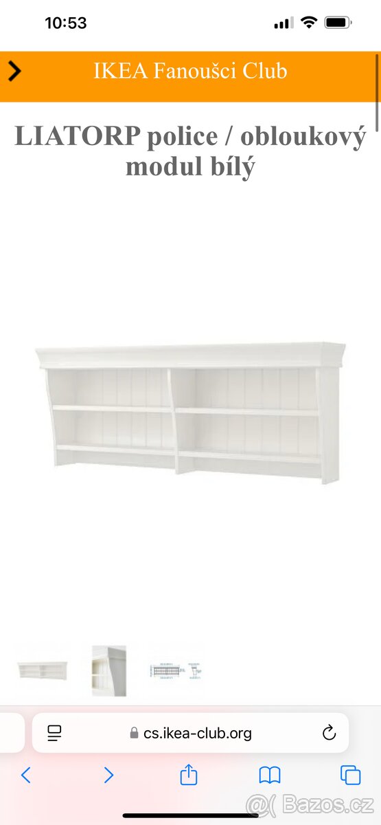 Nástěnný díl ikea Liatorp