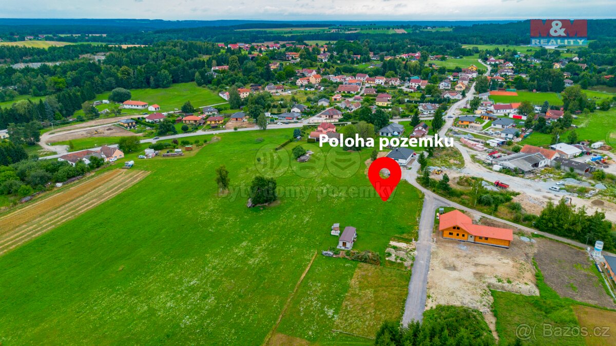 Prodej pozemku, 762 m², Trhové Sviny - Rejta