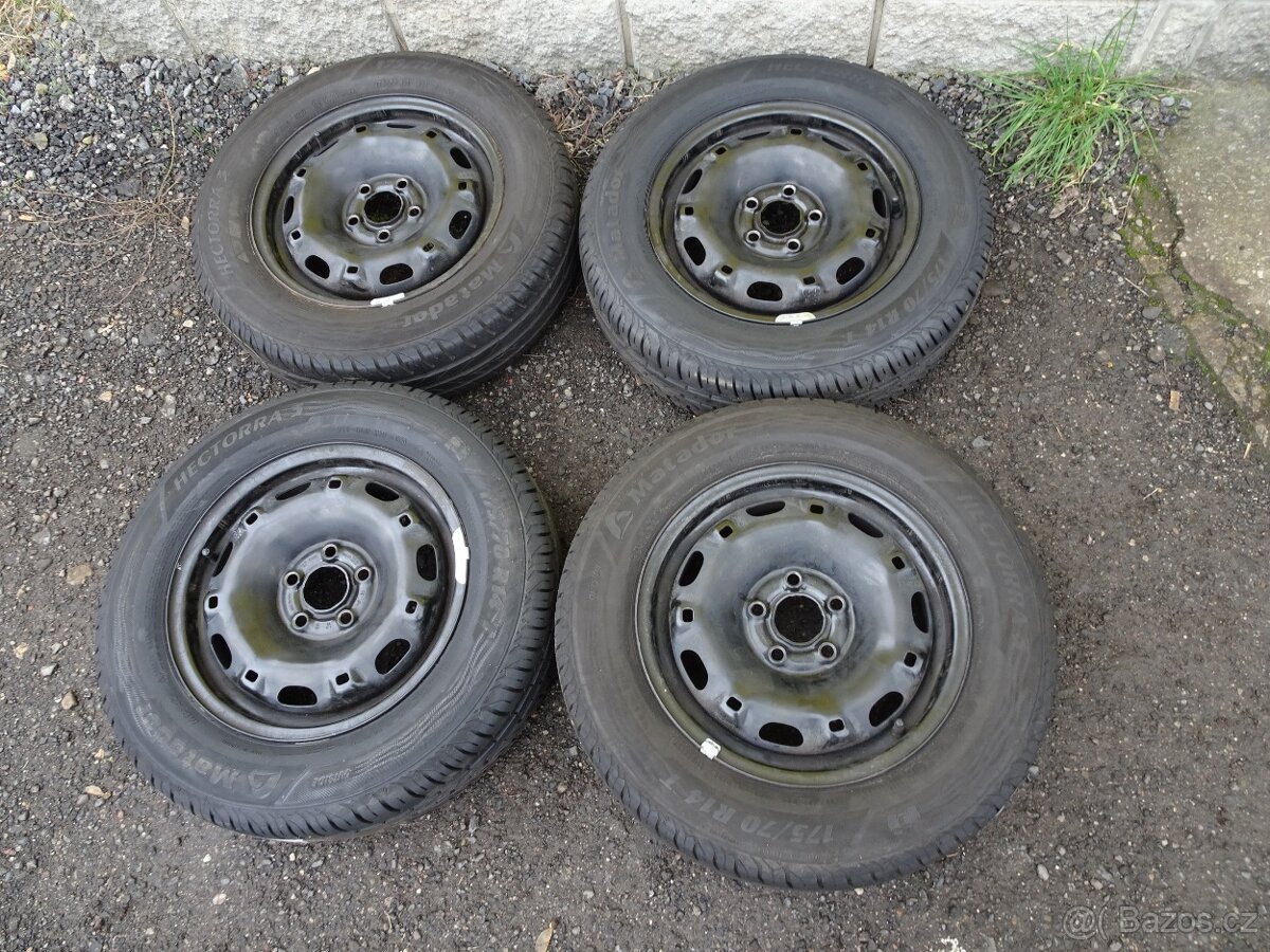 Škoda Fabia III. – letní kola (disky+pneu 175/70 R14)