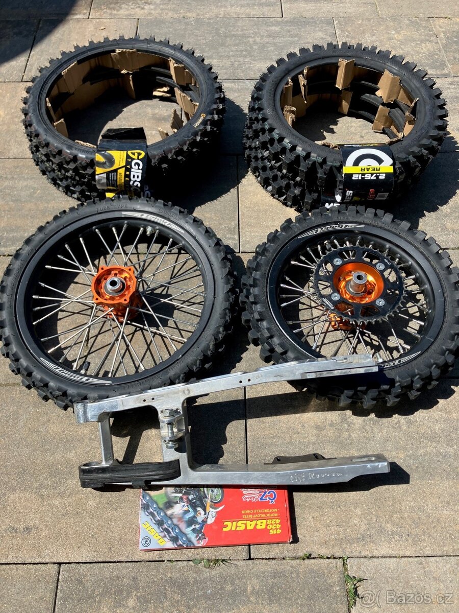 Velké kola + kyvka na KTM SX 50