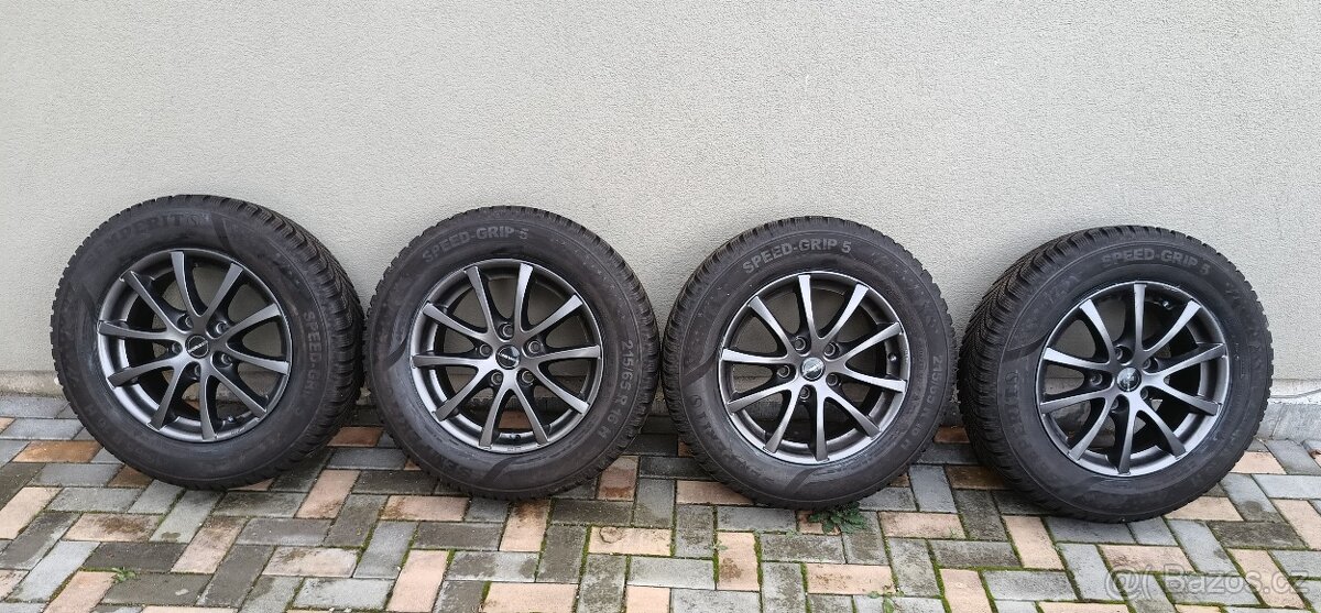 VW T5 T6 BMW zimní alu 215/65/16H 5x120 TOP STAV