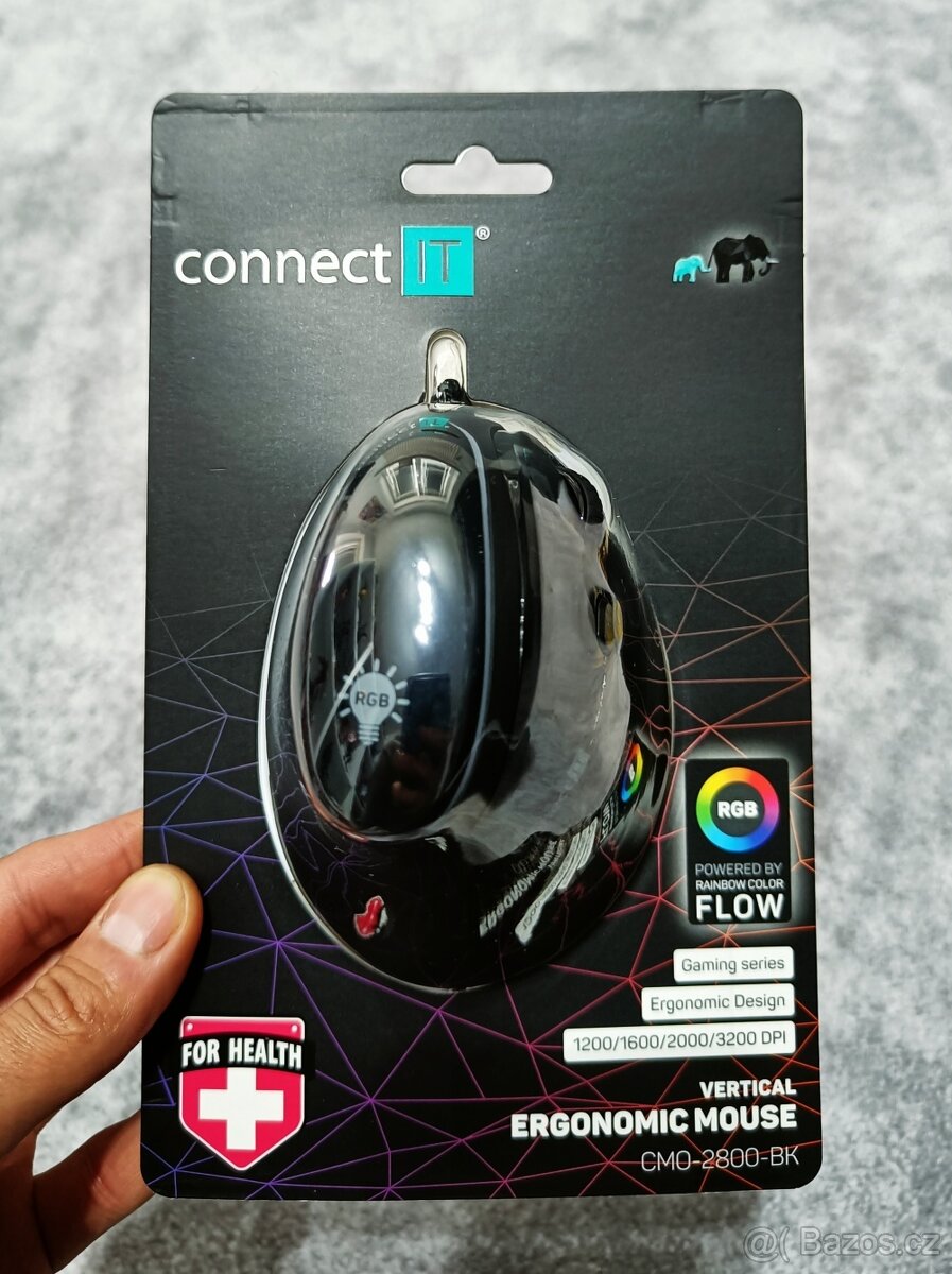Myš CONNECT IT CMO-2800-BK GAME FOR HEALTH