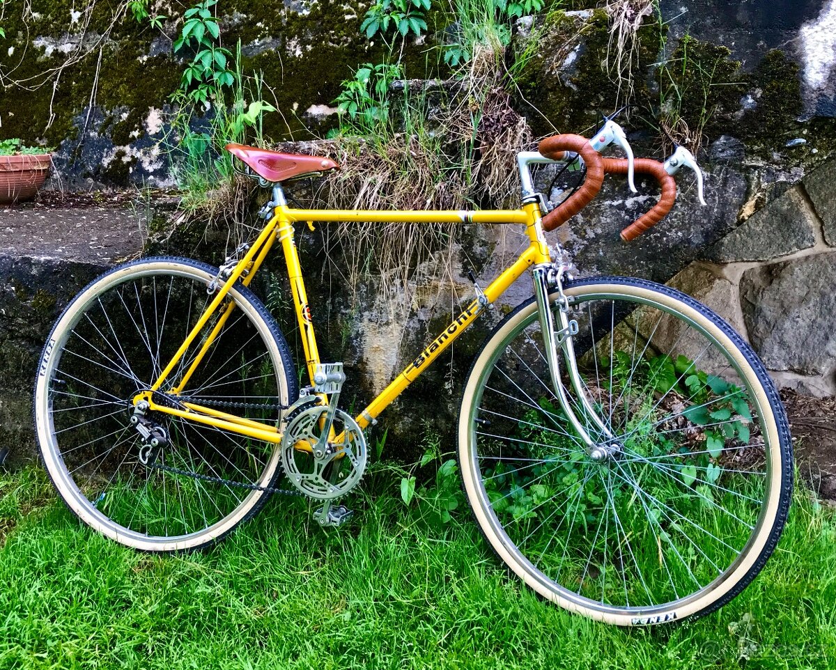 Vintage Bianchi žluťák _ 70. léta - SLEVA