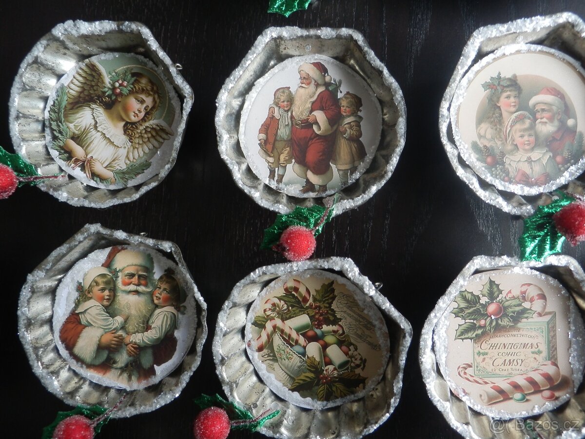 baňky - vánoční dekorace k zavěšení