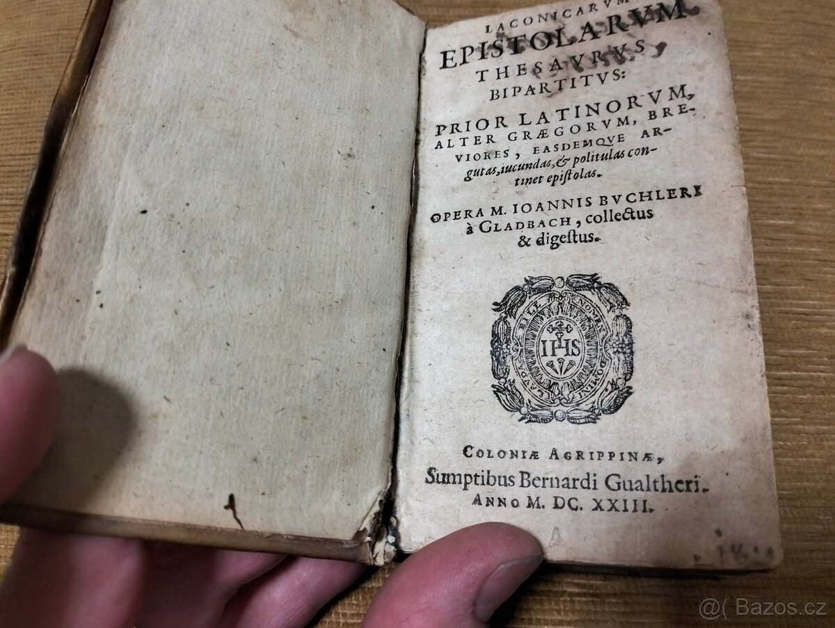 401 ročná EPIŠTOLA--rok vydania 1623--Laconicarum epistolaru