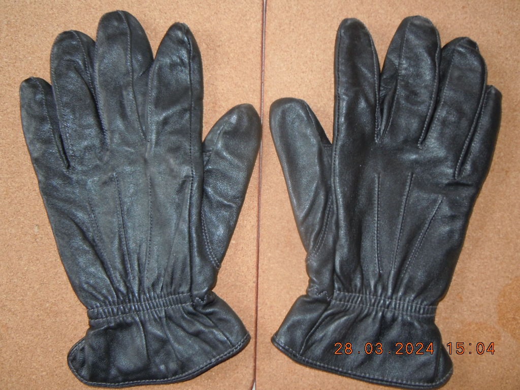 Pánskékožené rukavice L