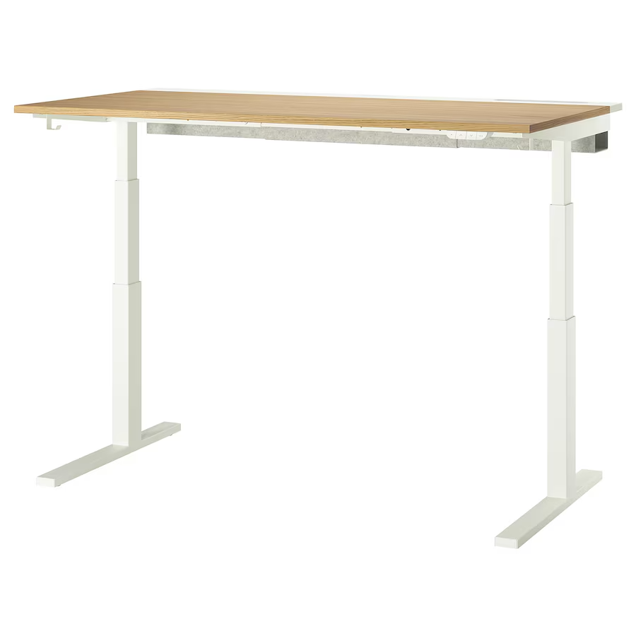 IKEA Mittzon 160x80cm bílá/dub, polohovatelný