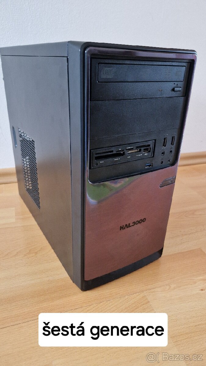 Počítač HAL3000 s CPU 6. generace a 4. generace