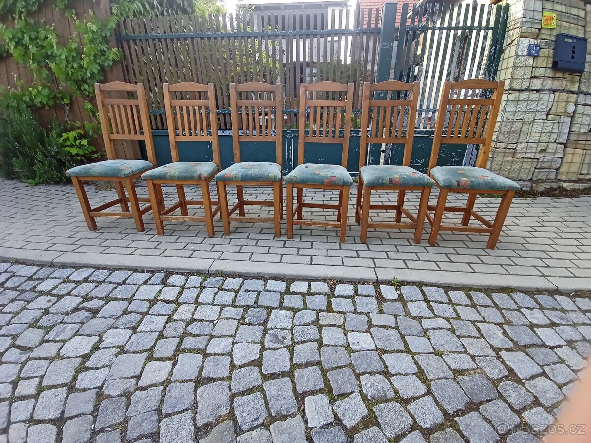 6x starší židle