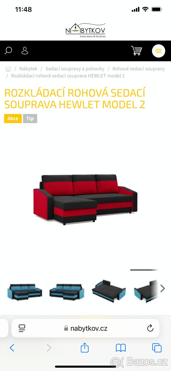 prodám sedací soupravu s úložnými prostory