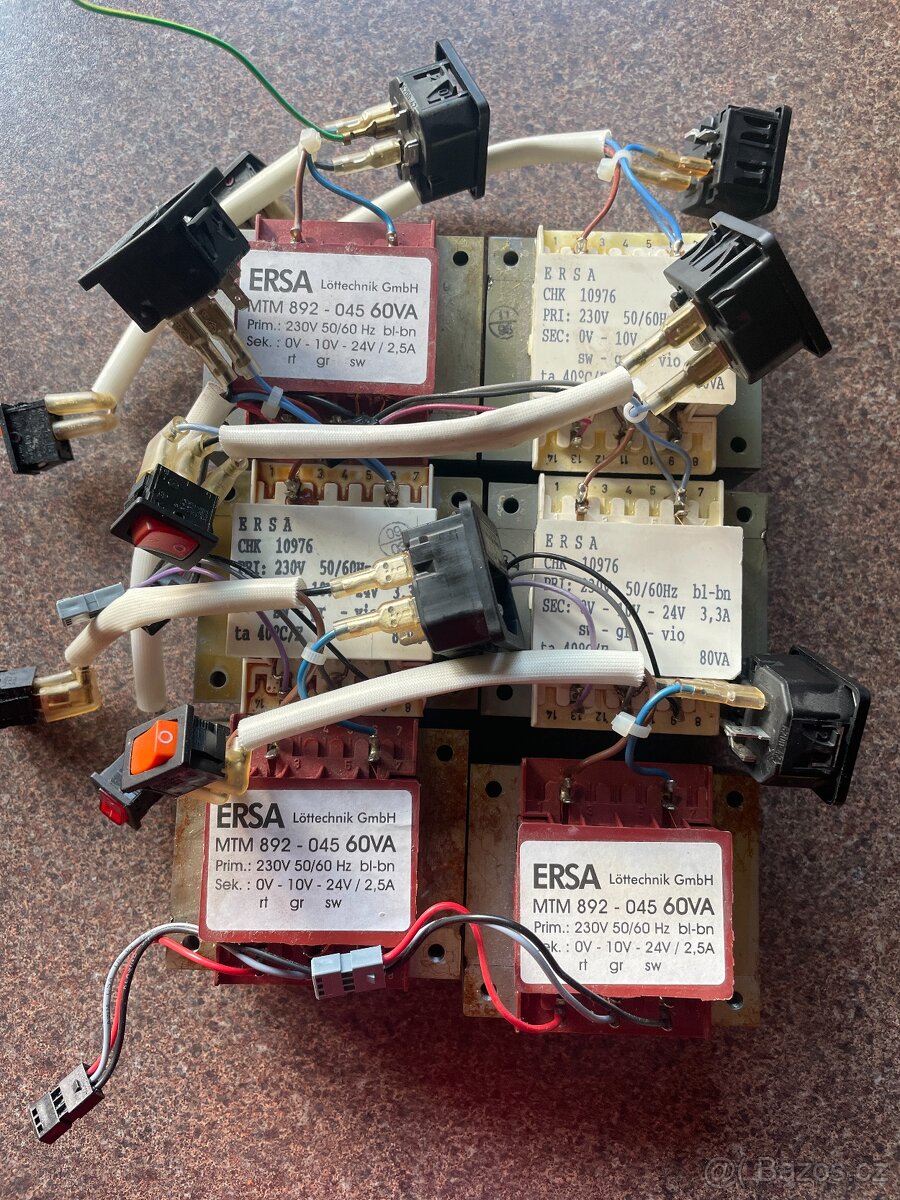 Transformátory 230/10 + 24V