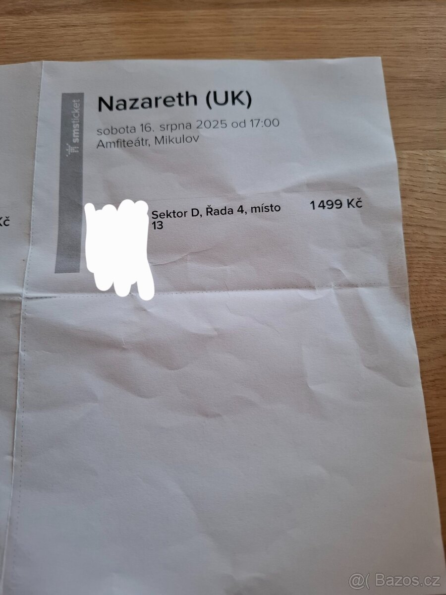 Lístky na koncert skupiny Nazareth v Mikulově