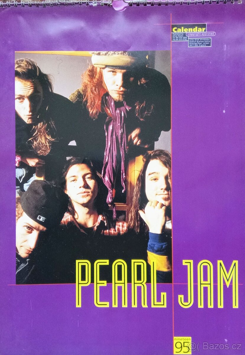 PEARL JAM kalendář