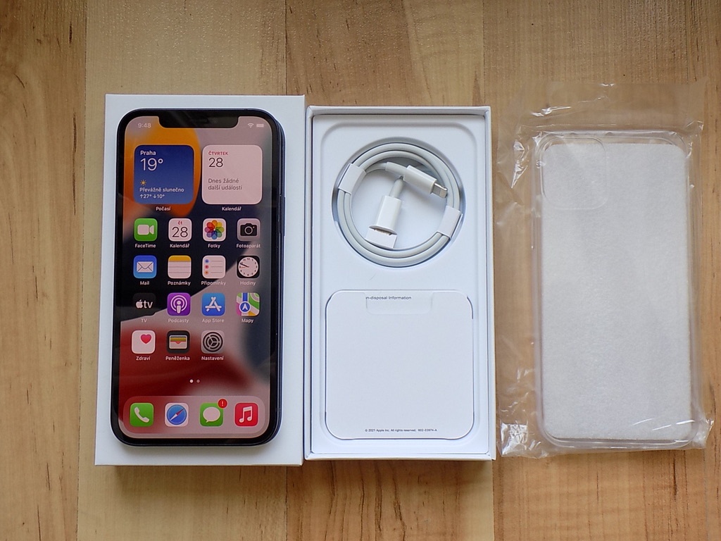 APPLE iPhone 12 64GB Black - ZÁRUKA - KOMPLET