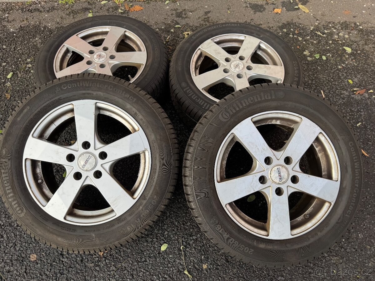 Alu zimní sada Dezent 5x115 205/60/16 Opel