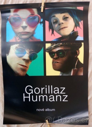 Plakát Gorillaz Humanz