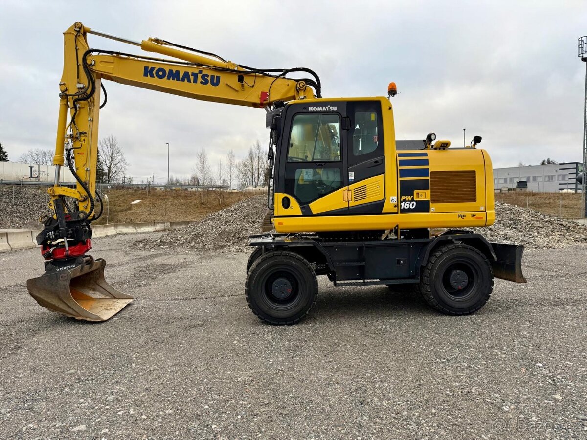 Kolový otočný bagr KOMATSU PW 160-11