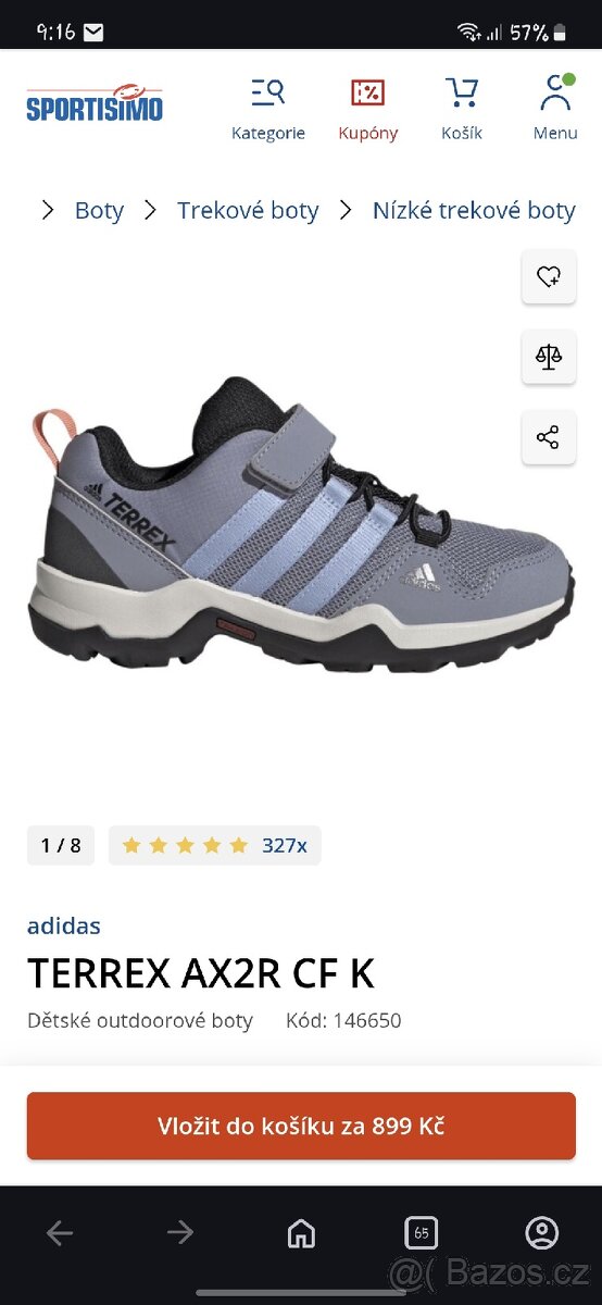 Dětské boty Adidas TERREX AX2R CF K