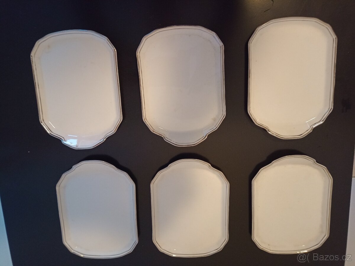 Dezertní porcelánové talířky