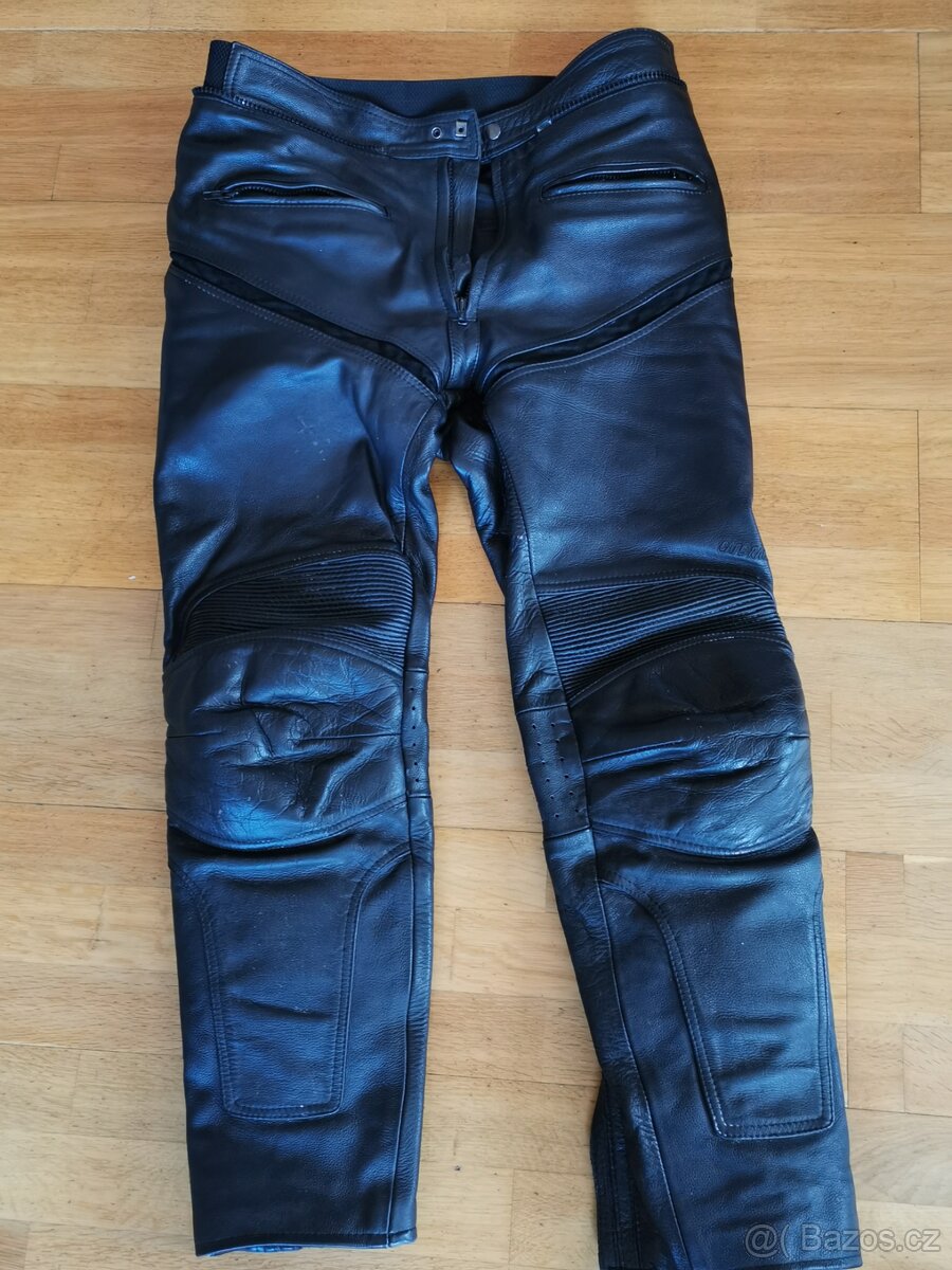 Kožené moto kalhoty