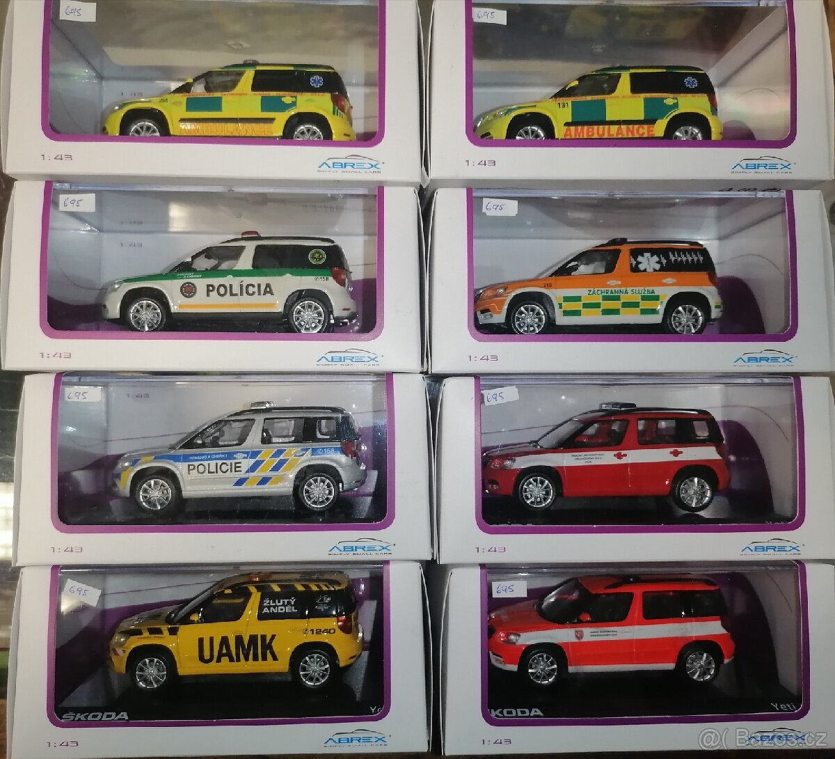 Abrex 1:43 škoda, autíčka